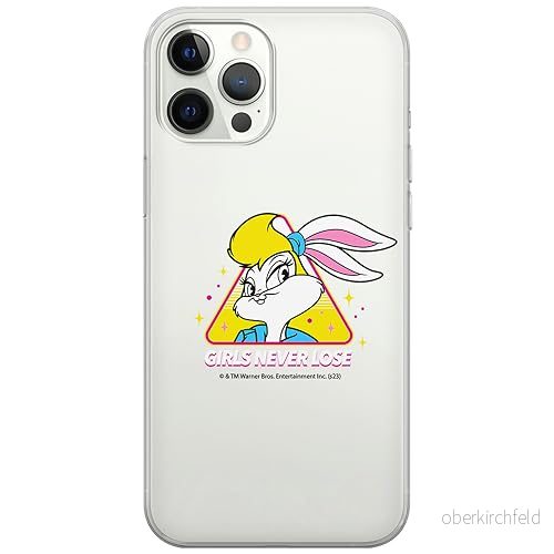 ERT GROUP mobiltelefonfodral för Iphone 12/12 PRO originalt och officiellt licensierat Looney Tunes mönster Lola 008 optimalt anpassad till formen på mobiltelefonen, gedeeltelijk transparant 5905795071080