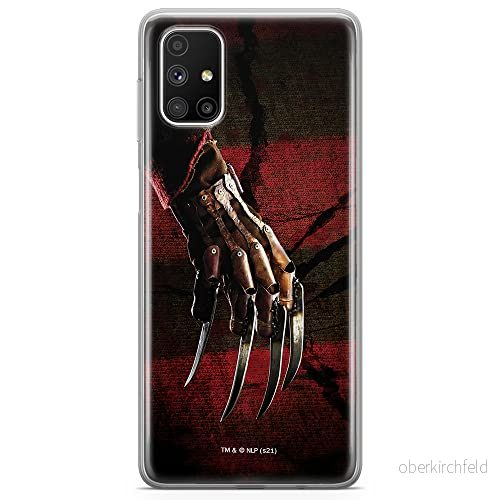 ERT GROUP mobiltelefonfodral för Samsung M51 originalt och officiellt licensierat Horror mönster Nightmare of Elm Street 002 anpassad till formen på mobiltelefonen, fodral tillverkad av TPU plast 5905511072292