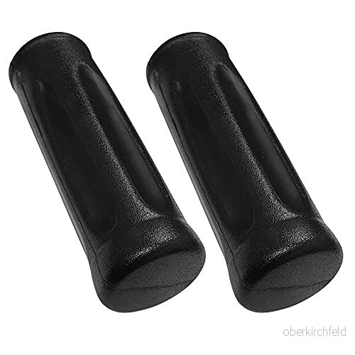 cyclingcolors 2 x skottkärra vagn hantering djävul mångsidig plast svart kvalitet (Ø 24 mm 125 mm) 3701260823213
