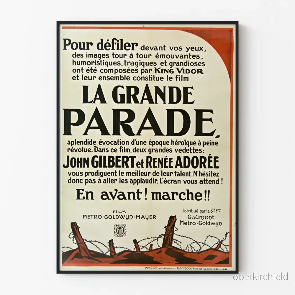 Vintageposter La Grande Parade King Vidor