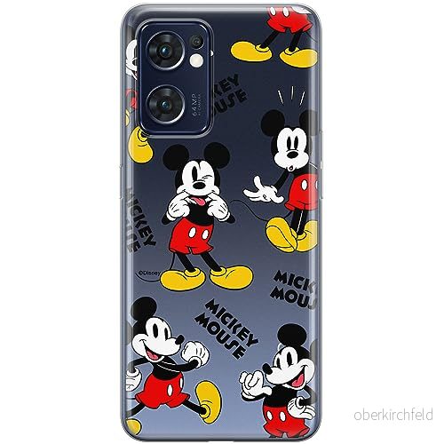 ERT GROUP mobiltelefonfodral för Oppo RENO 7 5G originalt och officiellt licensierat Disney mönster Mickey 050 optimalt anpassad till formen på mobiltelefonen, gedeeltelijk transparant 5905795032074
