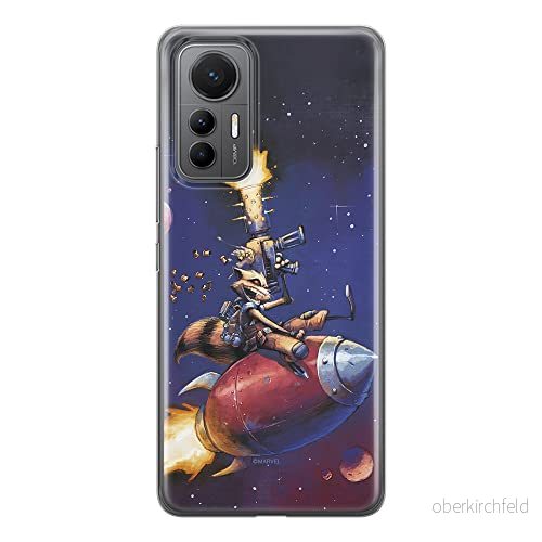 ERT GROUP mobiltelefonfodral för Xiaomi 12 LITE originalt och officiellt licensierat Marvel mönster Rocket 007 optimalt anpassad till formen på mobiltelefonen, fodral tillverkad av TPU plast 5905511502843