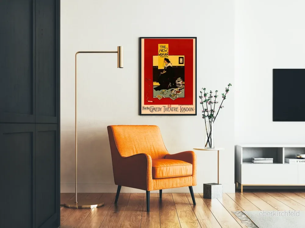 Vintageposter The New Woman av Sydney Grundy - Väggdekoration teater London - Bild 2