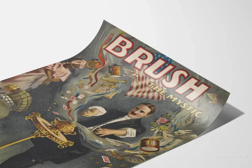 Vintageposter Brush The Mystic - Magisk och mystisk väggdekoration - Bild 3