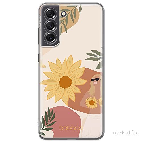 ERT GROUP mobiltelefonfodral för Samsung S21 FE originalt och officiellt licensierat Babaco mönster Flowers 015 optimalt anpassad till formen på mobiltelefonen, fodral tillverkad av TPU plast 5903932984507