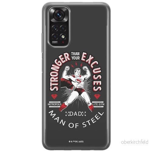 ERT GROUP mobiltelefonfodral för Xiaomi REDMI NOTE 11S 4G / 11 originalt och officiellt licensierat DC mönster Superman 025, fodral tillverkad av TPU plast 5905511569303