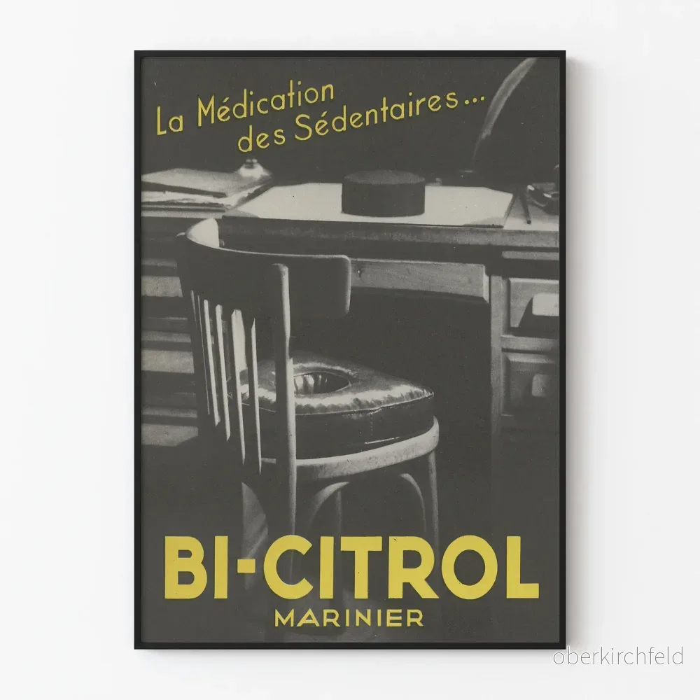 Vintageaffisch Bi-Citrol Sederenters medicinering