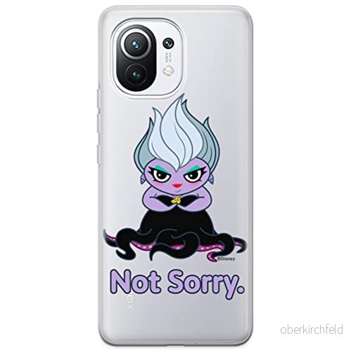 ERT GROUP mobiltelefonfodral för Xiaomi 11 originalt och officiellt licensierat Disney mönster Ursula 004 optimalt anpassad till formen på mobiltelefonen, gedeeltelijk transparant 5905131461612