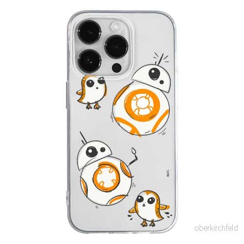 ERT GROUP mobiltelefonfodral för Apple Iphone 14 PRO originalt och officiellt licensierat Star Wars mönster BB 8 010 optimalt anpassad till formen på mobiltelefonen, gedeeltelijk transparant 5905131914125