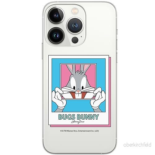 ERT GROUP mobiltelefonfodral för Iphone 13 PRO originalt och officiellt licensierat Looney Tunes mönster Bugs 024 optimalt anpassad till formen på mobiltelefonen, gedeeltelijk transparant 5905795089801