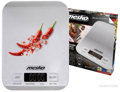 Mesko MS 3169 köksvåg vit rostfritt stål 5902934838818
