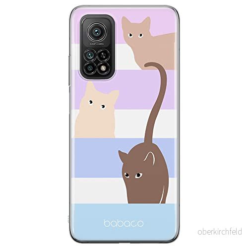 ERT GROUP mobiltelefonfodral för Xiaomi MI 10T 5G / PRO originalt och officiellt licensierat Babaco mönster Cats 014 anpassad till formen på mobiltelefonen, fodral tillverkad av TPU plast 5905131096241
