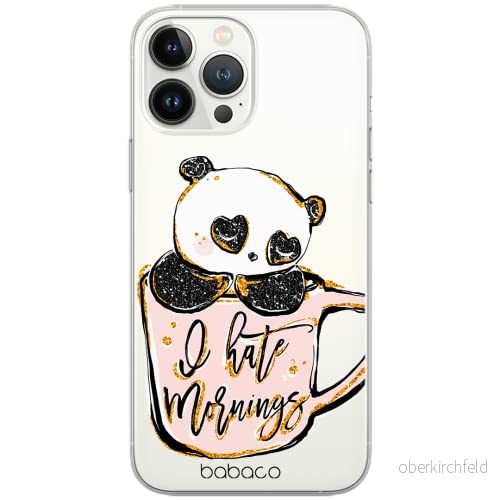 ERT GROUP mobiltelefonfodral för Samsung S10 originalt och officiellt licensierat Babaco mönster Panda 005 Vit optimalt anpassad till formen på mobiltelefonen, gedeeltelijk transparant 5904805416514