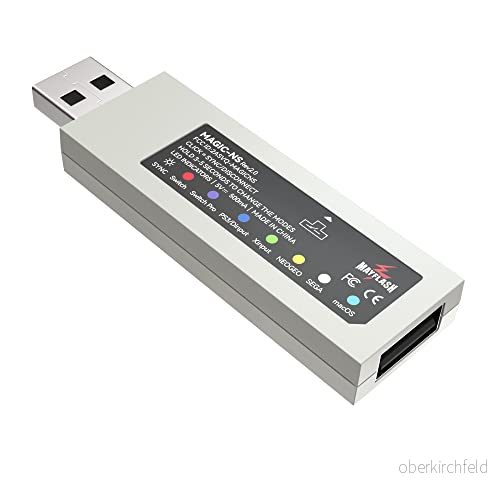 MAYFLASH Magic NS trådlös Bluetooth styrenhet USB adapter för strömbrytare, OLED brytare, Windows, hallon Pi, kompatibel med Switch Pro, PS4, PS5 och mer 6970582690163