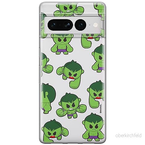 ERT GROUP mobiltelefonfodral för Google PIXEL 7 PRO originalt och officiellt licensierat Marvel mönster Hulk 006 optimalt anpassad till formen på mobiltelefonen, gedeeltelijk transparant 5905795169855