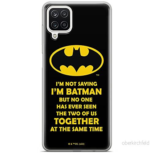 ERT GROUP mobiltelefonfodral för Samsung A12 / M12 F12 originalt och officiellt licensierat DC mönster Batman 053 optimalt anpassad till formen på mobiltelefonen, fodral tillverkad av TPU plast 5905131552174