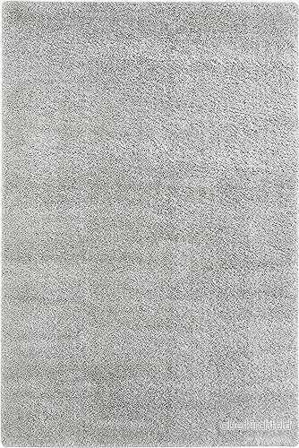 andiamo matta Chia högkvalitativ vardagsrum eller sovrum med 30 mm lugghöjd enfärgad vardagsrumsmatta 160 x 230 cm grå 4002398414397