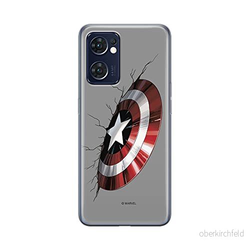 ERT GROUP mobiltelefonfodral för Oppo RENO 7 5G originalt och officiellt licensierat Marvel mönster Captain America 023 optimalt anpassad till formen på mobiltelefonen, fodral tillverkad av TPU plast 5905511308650