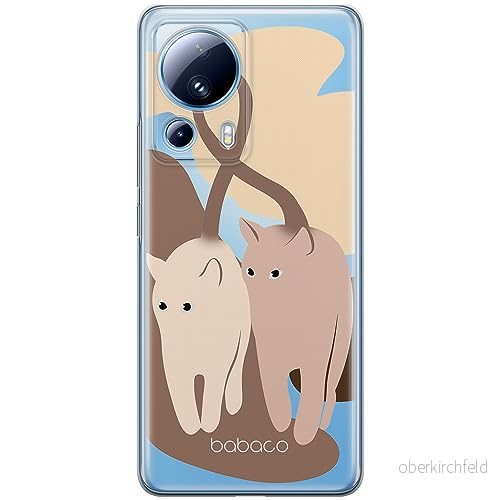 ERT GROUP mobiltelefonfodral för Xiaomi 13 LITE/CIVI 2 originalt och officiellt licensierat Babaco mönster Cats 002 optimalt anpassad till formen på mobiltelefonen, gedeeltelijk transparant 5905511926458