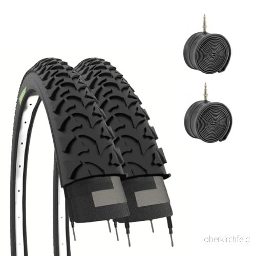 Ecoveloed MTB, Täcken och luftkammare 26 x 1.95 (50 559) Alla, Svart 769322295647