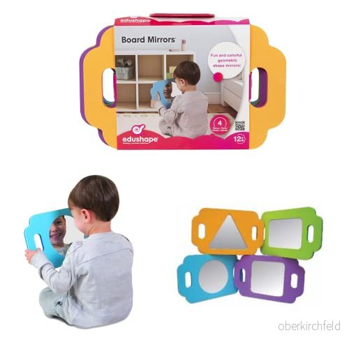 Edushape ED 526040 Magisk spegel för barn från 12 månader, flerfärgad, normal 3700734400738