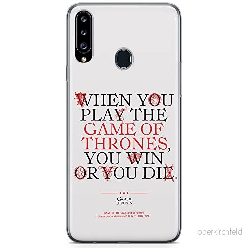 ERT GROUP mobiltelefonfodral för Samsung A20S originalt och officiellt licensierat Game od Thrones mönster of 009 anpassad till formen på mobiltelefonen, fodral tillverkad av TPU plast 5903932675115