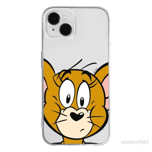 ERT GROUP mobiltelefonfodral för Apple Iphone 14 originalt och officiellt licensierat Tom and Jerry mönster 002 optimalt anpassad till formen på mobiltelefonen, gedeeltelijk transparant 5905131878724