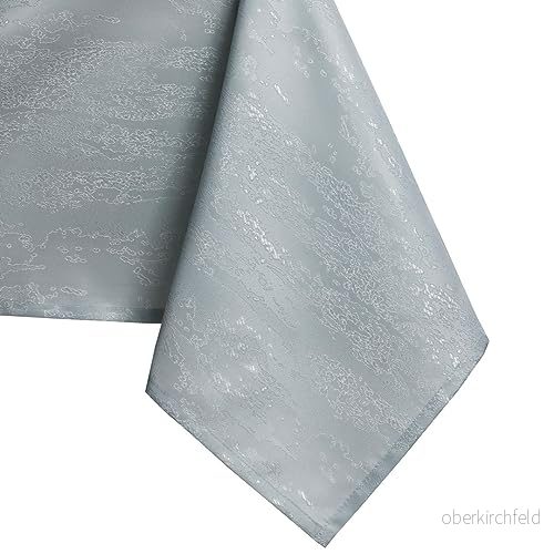 AmeliaHome bordsduk, 60 x cm mellanfilt, fläckskydd, lotuseffekt, tvättbar, vattenavvisande, ornament silver Vesta 4251758687241