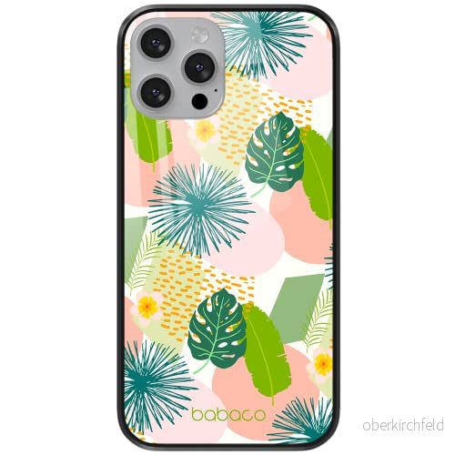 ERT GROUP mobiltelefonfodral för Apple Iphone 7 PLUS/ 8 PLUS originalt och officiellt licensierat Babaco mönster Rośliny 012 tillverkad av härdat glas, anpassat till mobilens form, skyddsfodral 5903932580518