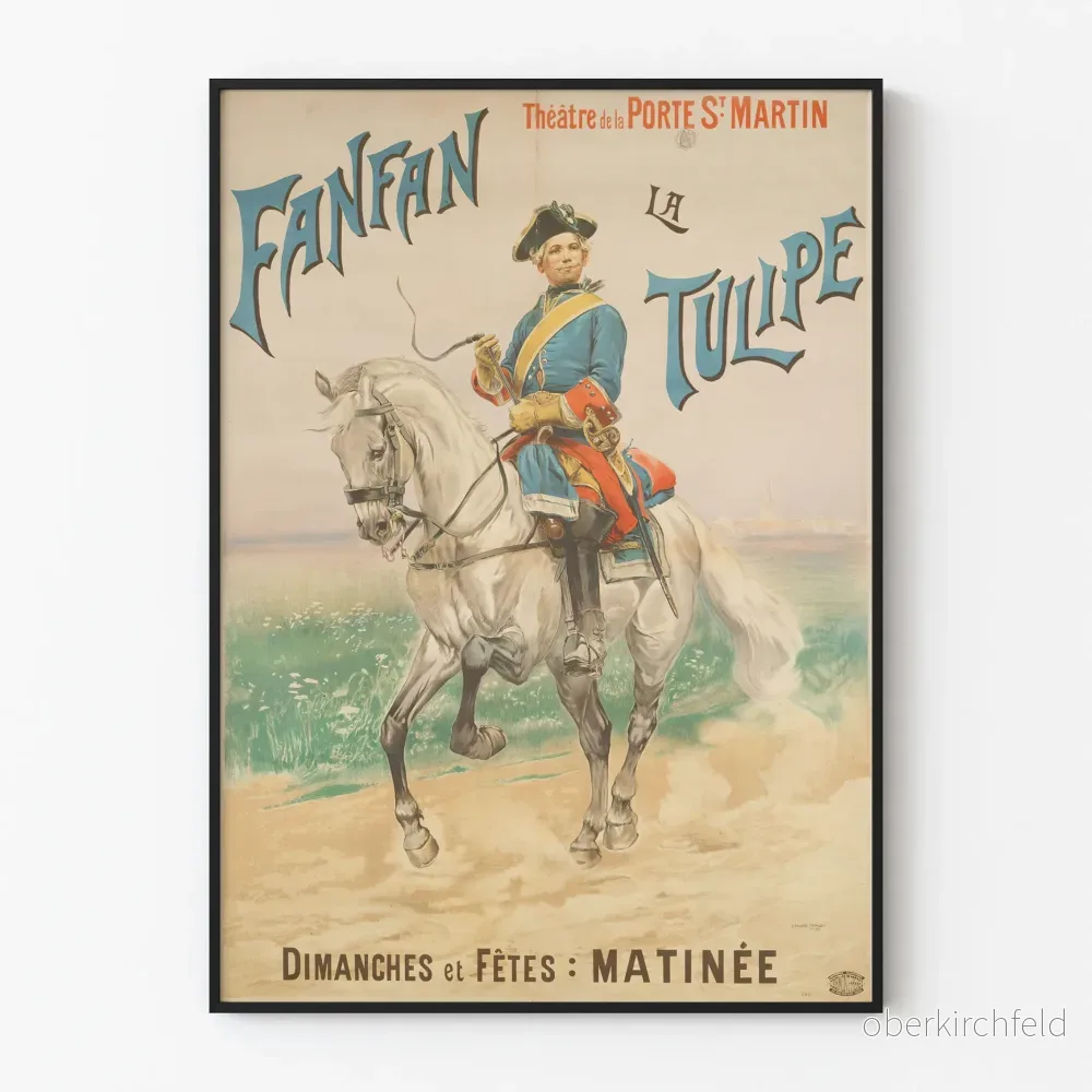 Teateraffisch Fanfan la Tulipe - Vintage väggdekoration