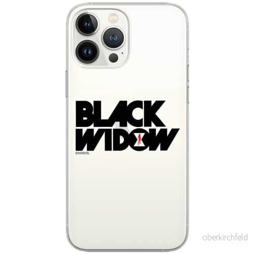 ERT GROUP mobiltelefonfodral för Xiaomi MI NOTE 10 / PRO originalt och officiellt licensierat Marvel mönster Black Widow 010 anpassad till formen på mobiltelefonen, gedeeltelijk transparant 5904805579790