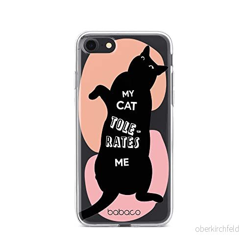 ERT GROUP mobiltelefonfodral för Iphone 7/8/ SE 2/ 3 originalt och officiellt licensierat Babaco mönster Cats 003 optimalt anpassad till formen på mobiltelefonen, gedeeltelijk transparant 5905131110725