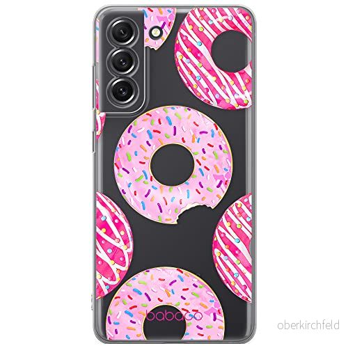 ERT GROUP mobiltelefonfodral för Samsung S21 FE originalt och officiellt licensierat Babaco mönster Donut 002 optimalt anpassad till formen på mobiltelefonen, gedeeltelijk transparant 5903932978391