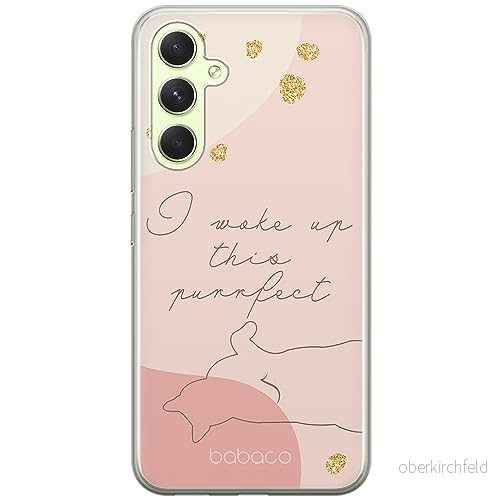 ERT GROUP mobiltelefonfodral för Samsung A54 5G originalt och officiellt licensierat Babaco mönster Cats 008 optimalt anpassad till formen på mobiltelefonen, fodral tillverkad av TPU plast 5905511807870