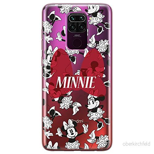 ERT GROUP mobiltelefonfodral för Xiaomi REDMI NOTE 9 originalt och officiellt licensierat Disney mönster Minnie 048 optimalt anpassad till formen på mobiltelefonen, gedeeltelijk transparant 5903932034332