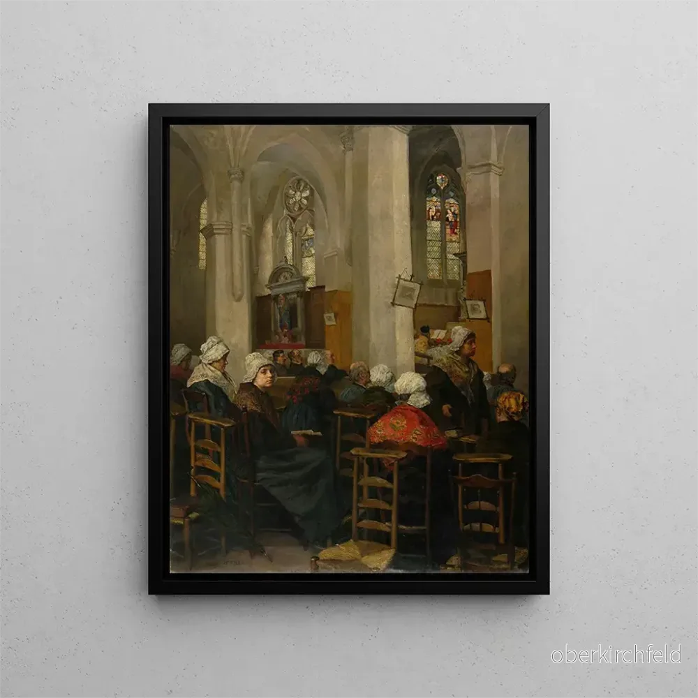 Målning La Messe - Charles - Henri Pille | Konsttryck