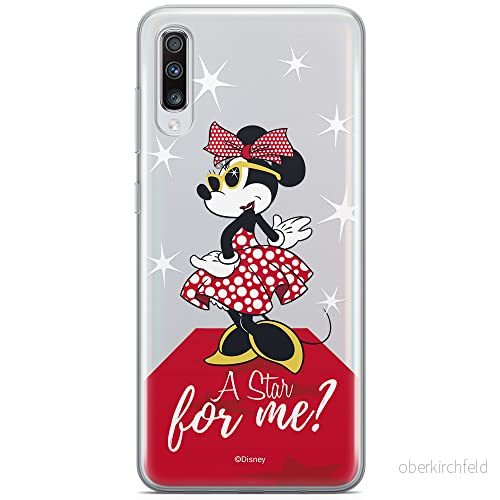 ERT GROUP mobiltelefonfodral för Samsung A70 originalt och officiellt licensierat Disney mönster Minnie 044 optimalt anpassad till formen på mobiltelefonen, gedeeltelijk transparant 5902980410839