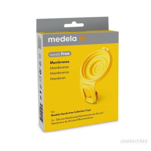 Medela handsfree membran, 2 x silikonmembran, tillbehör för MedelaHands-fri bröstpump, uppsamlingsskålar 7612367084451