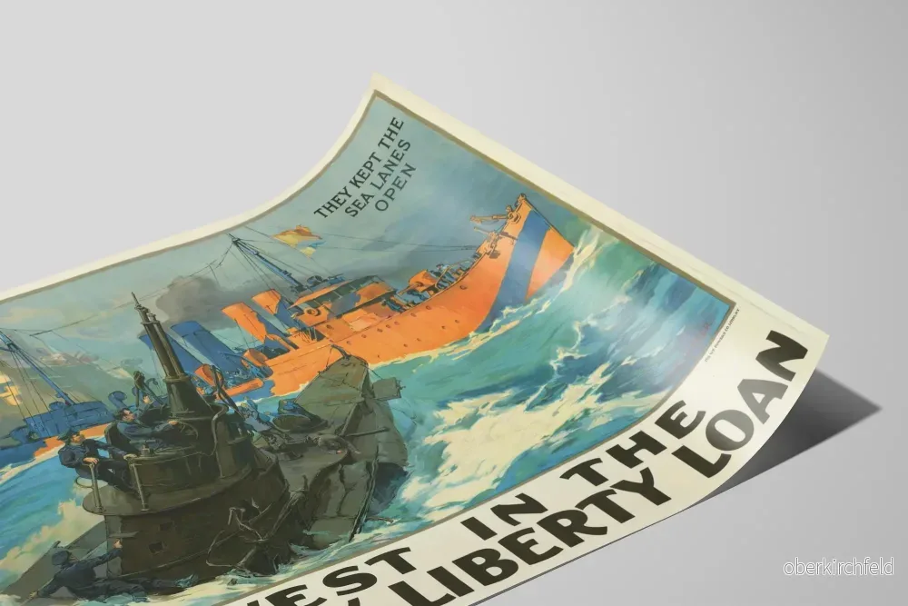 Vintage marinposter för dekoration Victory Liberty Loan - Bild 2
