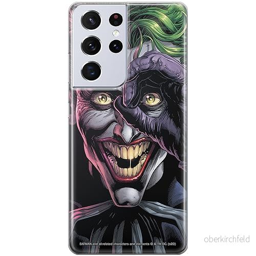 ERT GROUP mobiltelefonfodral för Samsung S21 ULTRA originalt och officiellt licensierat DC mönster Joker 024 optimalt anpassad till formen på mobiltelefonen, fodral tillverkad av TPU plast 5905795057732