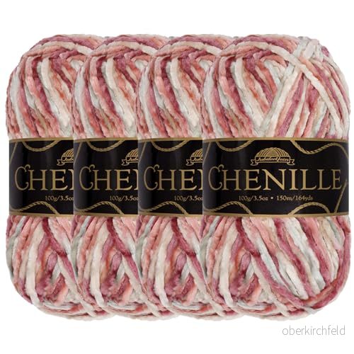 BambooMN JubileeGarn Chenille garn kamgarn 100 g/skein Shambala 4 nystan 6941204075613