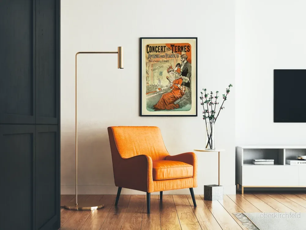 Vintageposter av Ternes-konserten - Nostalgisk väggdekoration - Bild 2