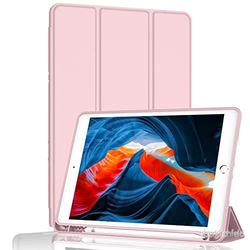 BXGH Case för iPad Pro 11 tum, modell 2022/2021/2020/2018, kompatibel med penna, skydd automatisk väckning/sömn (rosa) 9011704885313
