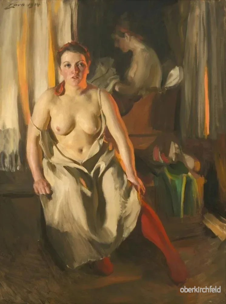 Målning Bas röda - Anders Zorn | Konsttryck - Bild 2