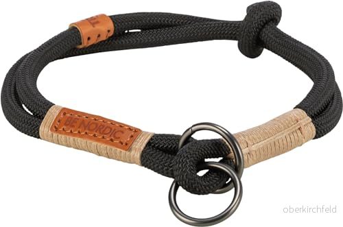 TRIXIE pull stop hundhalsband BE Nordic L halsomkrets 50 cm svart/sand bekvämt för stora hundar med dragstopp robust och elegant 17285 4053032663404