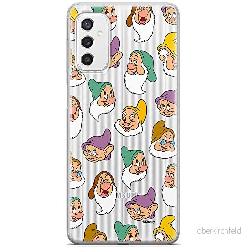 ERT GROUP mobiltelefonfodral för Samsung M52 5G originalt och officiellt licensierat Disney mönster Snow White and the Seven Dwarfs 015 anpassad till formen på mobiltelefonen, gedeeltelijk transparant 5905131777263