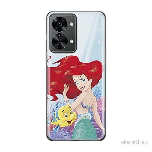 ERT GROUP mobiltelefonfodral för Oneplus NORD 2T 5G originalt och officiellt licensierat Disney mönster Ariel & Flounder 001 anpassad till formen på mobiltelefonen, fodral tillverkad av TPU plast 5905511262716