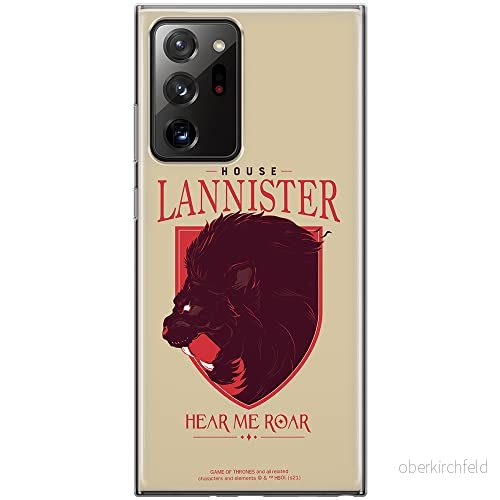 ERT GROUP mobiltelefonfodral för Samsung GALAXY NOTE 20 ULTRA originalt och officiellt licensierat Game od Thrones mönster of 008, fodral tillverkad av TPU plast 5903932673500