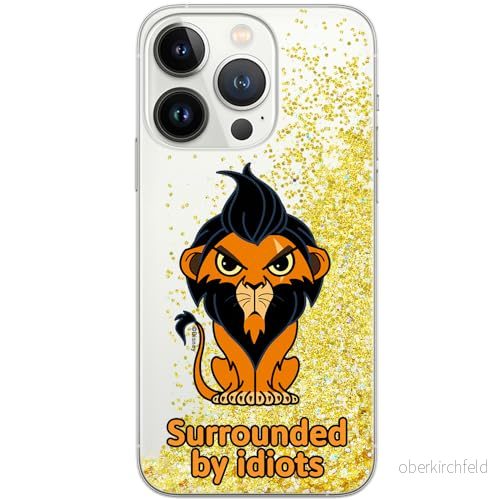 ERT GROUP mobiltelefonfodral för Apple Iphone 13 PRO originalt och officiellt licensierat Disney mönster Scar 001 optimalt anpassad till formen på mobiltelefonen, med glitter overflow effekt 5905131435774