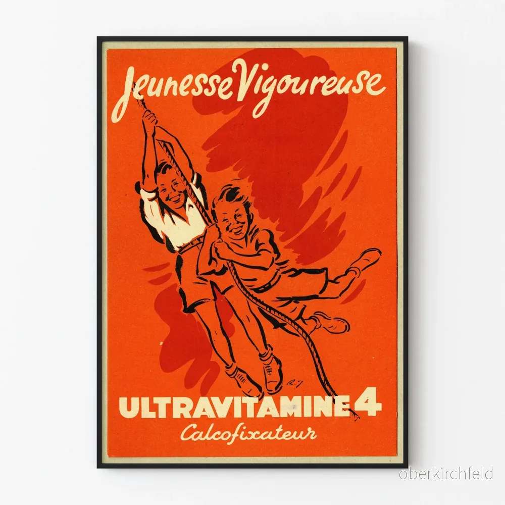 Vintageposter för Ungdomskraftig Ultravitamin 4